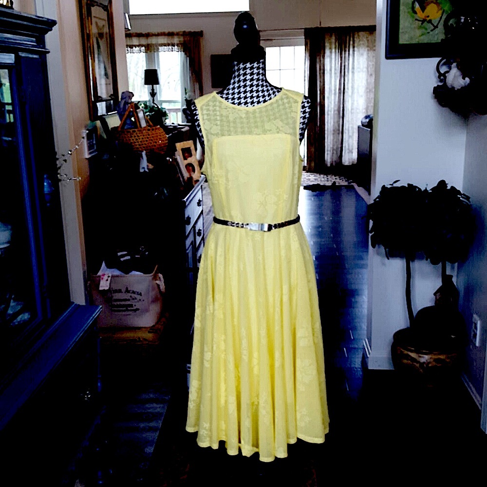 Rabbit Rabbit Rabbit DESIGNS Yellow Dress Size 10 - Picture 2 of 15